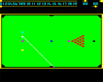 Snooker (Acornsoft) - Screenshot - Gameplay (United Kingdom) - 640x512