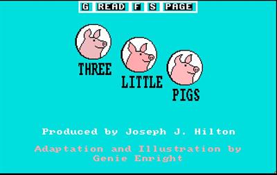 Robot Reader: Three Little Pigs - Screenshot - Game Title (null) - 642x406