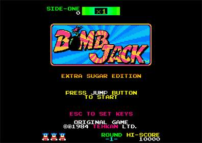 Bomb Jack Extra Sugar - Screenshot - Game Select (World) - 768x544