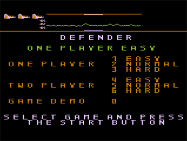 Defender - Screenshot - Game Select (North America) - 636x478