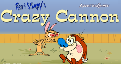 Ren & Stimpy's Crazy Cannon - Screenshot - Game Title (United States) - 689x364