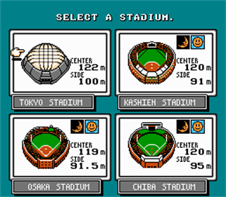 Nantettatte!! Baseball - Screenshot - Game Select (World) - 256x224