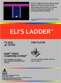 Eli's Ladder - Fanart - Box - Back (North America) - 500x680