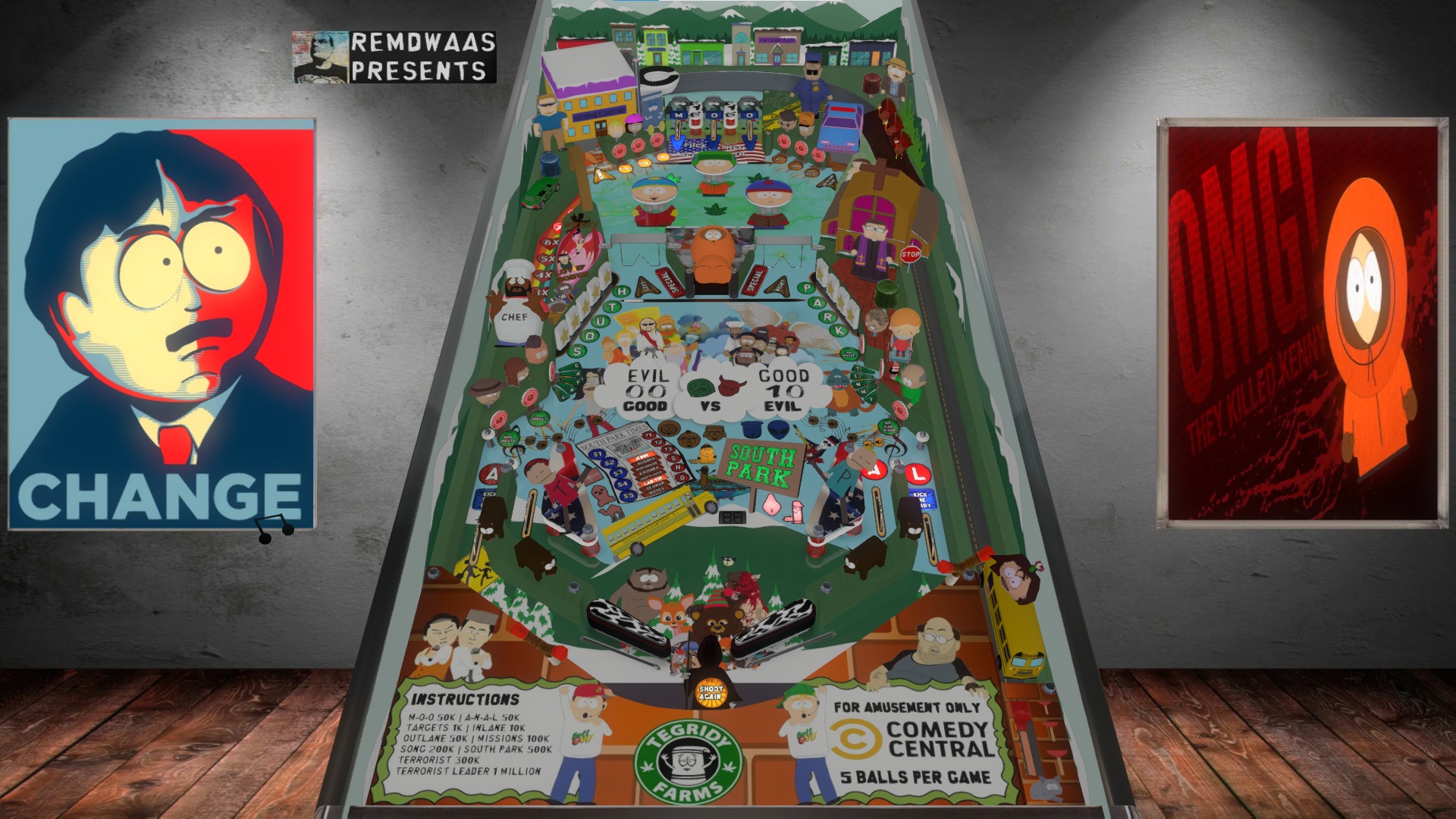 Illustration of South Park Pinball (Remdwaas)