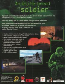 Spec Ops II: Green Berets - Box - Back (United States) - 616x800