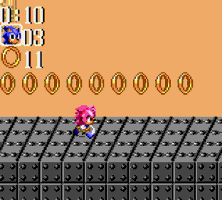 Amy Rose in Sonic Chaos - Screenshot - Gameplay (World) - 160x144