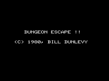 Dungeon Escape - Screenshot - Game Title (null) - 512x384