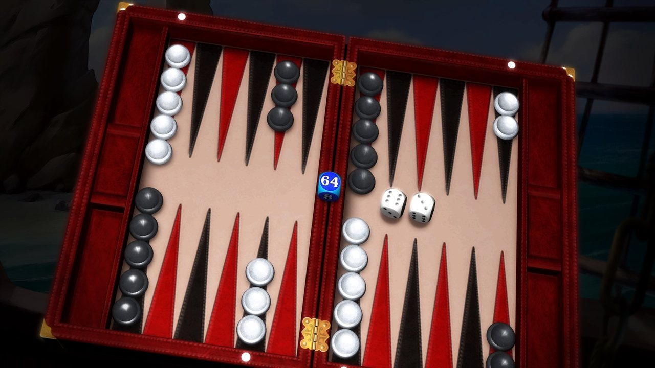 Illustration of Hardwood Backgammon