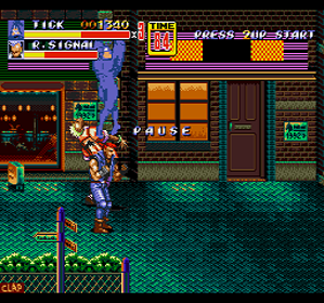 The Tick in Streets of Rage 2 - Screenshot - Gameplay (World) - 256x240