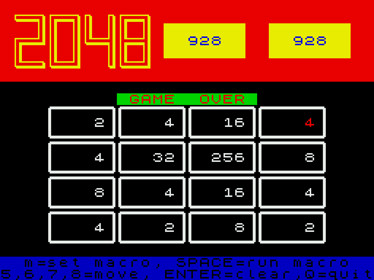 2048 (Krzysztof Szulim) - Screenshot - Game Over (null) - 1024x768