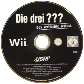 Die drei ???: Das verfluchte Schloss - Disc (Germany) - 600x600