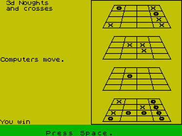 3d Noughts and Crosses - Screenshot - Game Over (null) - 512x384