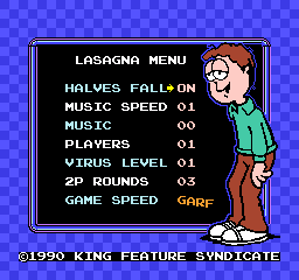 Dr. Garfield HD - Screenshot - Game Select (null) - 256x240