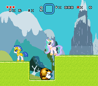 Super Alicorn Sisters: Return of the Tantabus - Screenshot - Gameplay (World) - 256x224