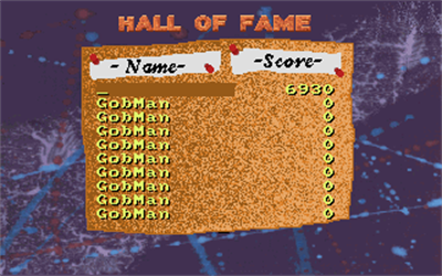 Gobman - Screenshot - High Scores (null) - 320x200