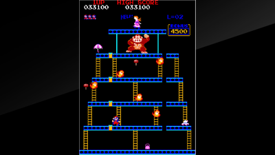 Arcade Archives DONKEY KONG - Screenshot - Gameplay (World) - 1280x720