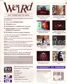 Weird: Truth is Stranger than Fiction - Box - Back (North America) - 646x800