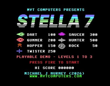 Stella 7 - Screenshot - Game Title (null) - 631x497
