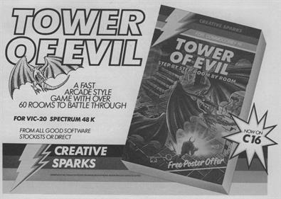 Tower of Evil - Advertisement Flyer - Front (Europe) - 843x599