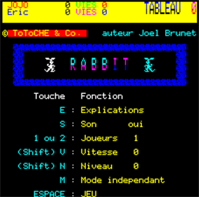 Rabbit - Screenshot - Game Title (France) - 500x495