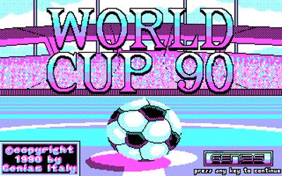 World Cup 90 - Screenshot - Game Title (null) - 320x200