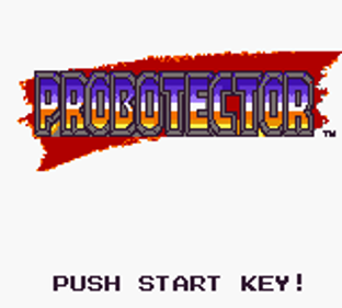 Probotector - Screenshot - Game Title (World) - 160x144