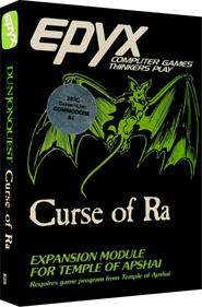 Temple of Apshai: Curse of Ra - Box - 3D (North America) - 820x1244