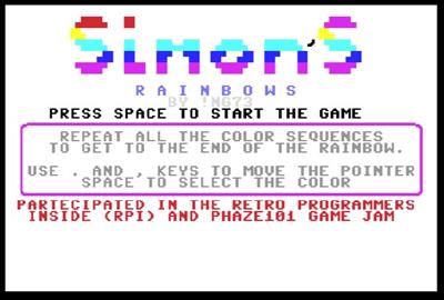 Simon's Rainbows - Screenshot - Game Title (null) - 617x418