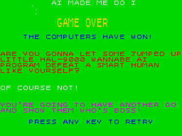 AI Made Me Do It: The Awful Adventures of [Insert Protagonist Name] - Screenshot - Game Over (null) - 512x384
