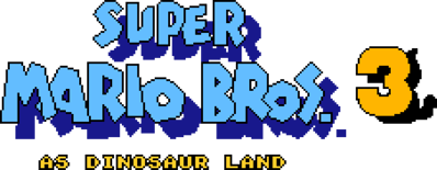 Super Mario Bros 3 as Dinosaur Land - Clear Logo (World) - 2260x880
