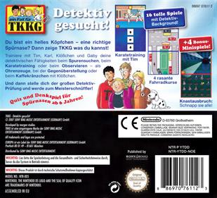 Ein Fall fuer TKKG: Detektiv Gesucht! - Box - Back (Germany) - 749x680
