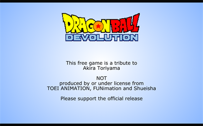 Dragon Ball: Devolution - Screenshot - Game Title (World) - 1439x899