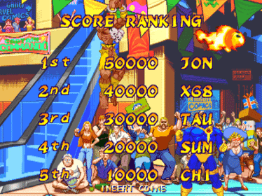 Marvel Super Heroes vs. Street Fighter - Screenshot - High Scores (null) - 640x480