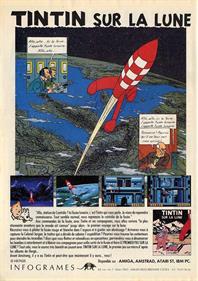 Tintin on the Moon  - Advertisement Flyer - Front (France) - 788x1118