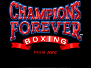 Champions Forever Boxing - Screenshot - Game Title (North America) - 640x480