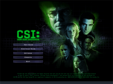 CSI: Crime Scene Investigation - Screenshot - Game Title (null) - 800x600