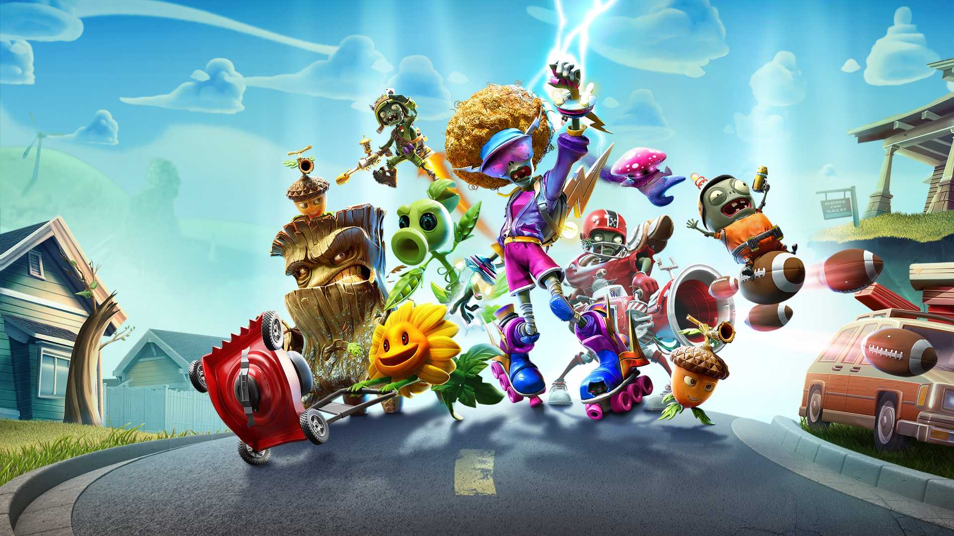 Illustration of Plants vs. Zombies Battle for Neighborville