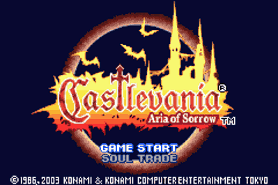 Castlevania: Aria of Sorrow: Definitive Edition (Tommy Edition) - Screenshot - Game Title (null) - 240x160