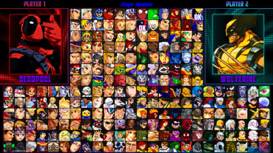 Marvel vs. Capcom Legacy: Heroes of the New Century - Screenshot - Game Select (World) - 1365x767