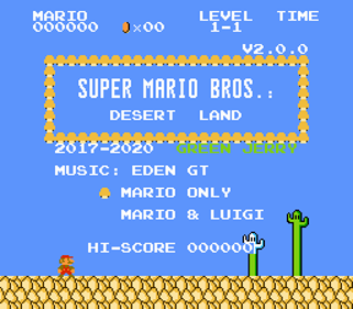 Super Mario Bros.: Desert Land - Screenshot - Game Title (null) - 256x224