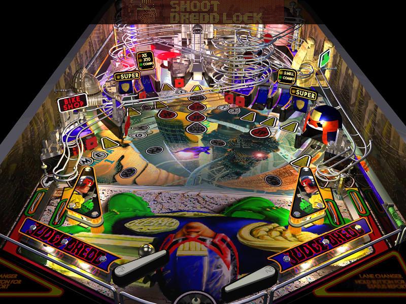 Illustration of Judge Dredd Pinball