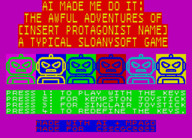 AI Made Me Do It: The Awful Adventures of [Insert Protagonist Name] - Screenshot - Game Select (null) - 512x368