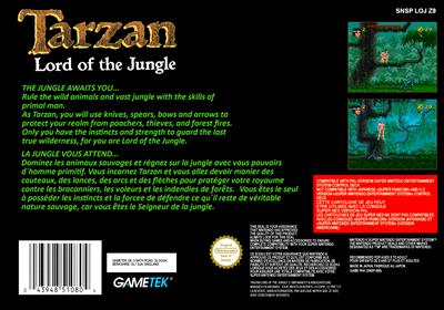 Tarzan: Lord of the Jungle - Fanart - Box - Back (Europe) - 2103x1476