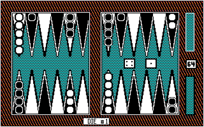 Backgammon 5.0 - Screenshot - Gameplay (World) - 320x200