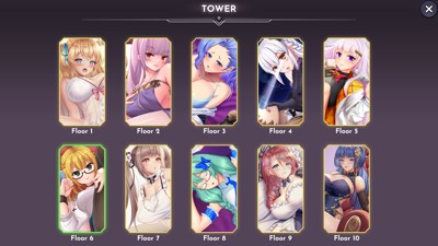Tower of Waifus - Screenshot - Game Select (United States) - 3840x2160