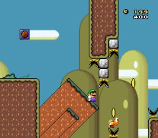 Akogare Mario World Deluxe - Screenshot - Gameplay (World) - 274x240