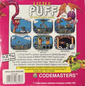 Little Puff in Dragonland - Box - Back (Europe) - 2876x2924
