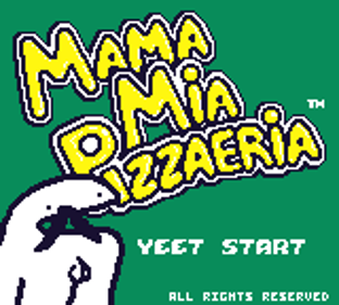 Mamma Mia Pizzaeria! - Screenshot - Game Title (World) - 160x144