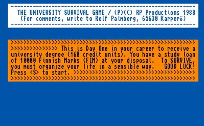 The University Survival Game - Screenshot - Game Title (null) - 544x337
