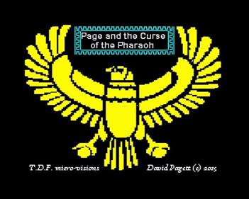 Page and the Curse of the Pharaoh - Screenshot - Game Title (null) - 640x511